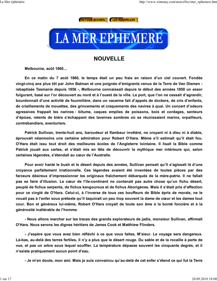 La Mer éphémère