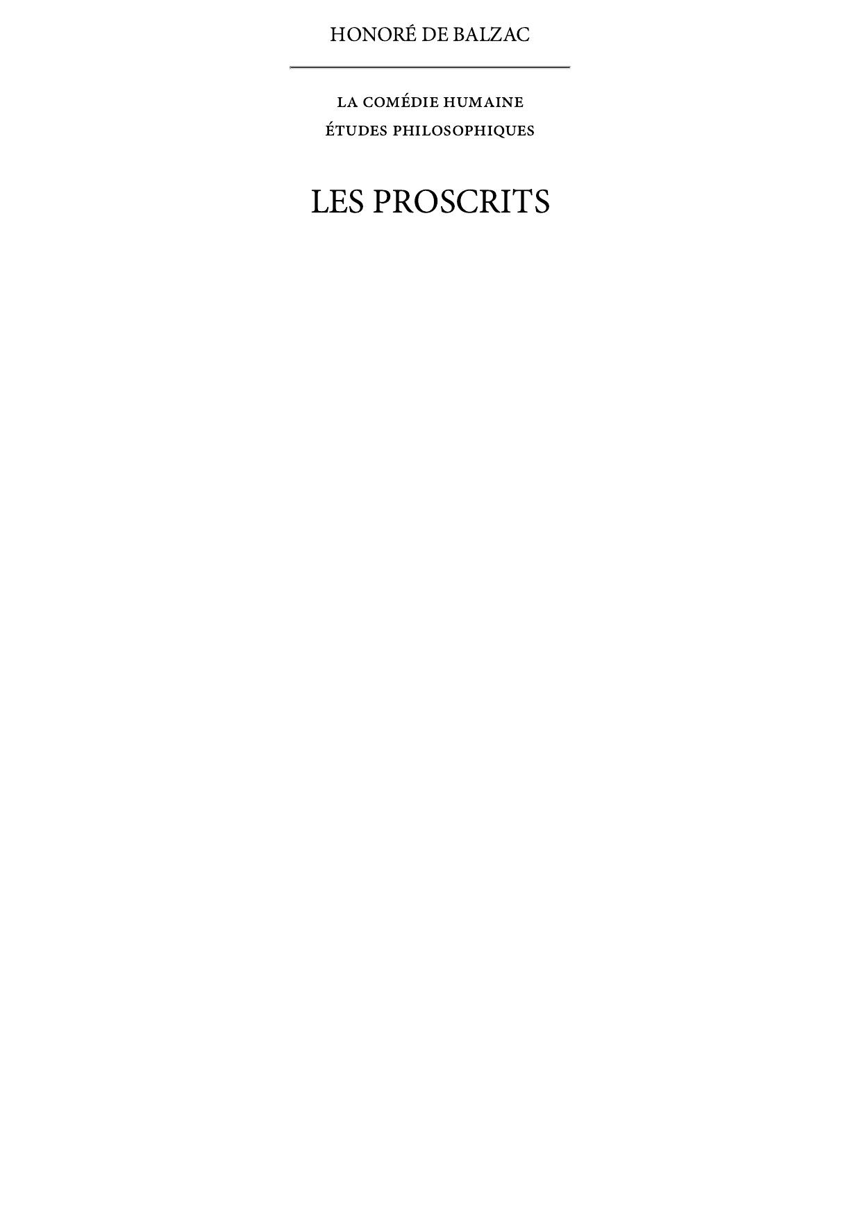 Les proscrits